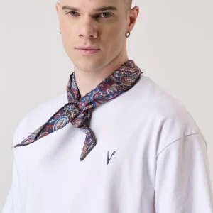 T-Shirt Bianca con Bandana in tessuto V2