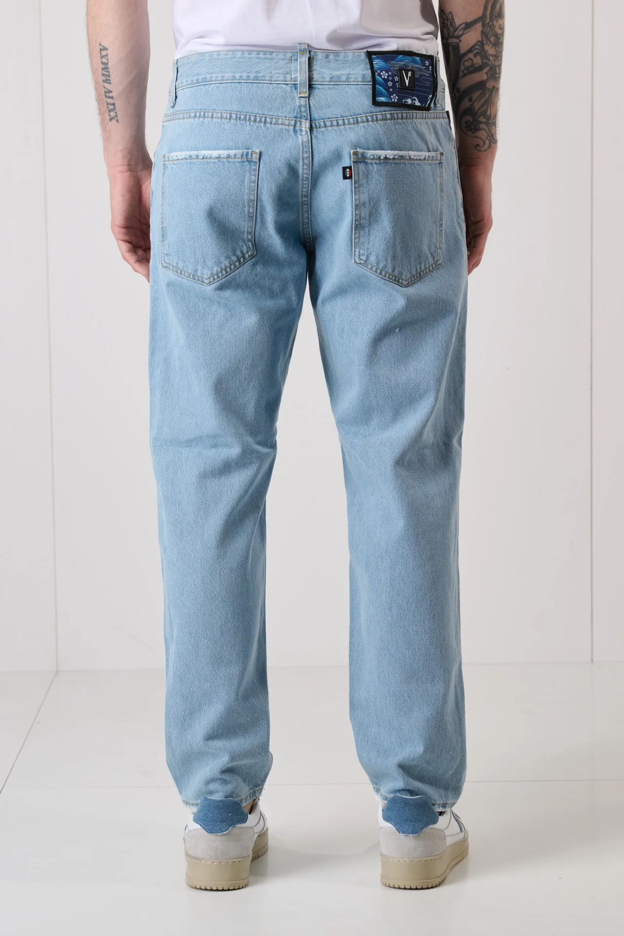 DETROIT - Jeans Loose Fit - Azzurro con salpa in tessuto V2 - immagine 4