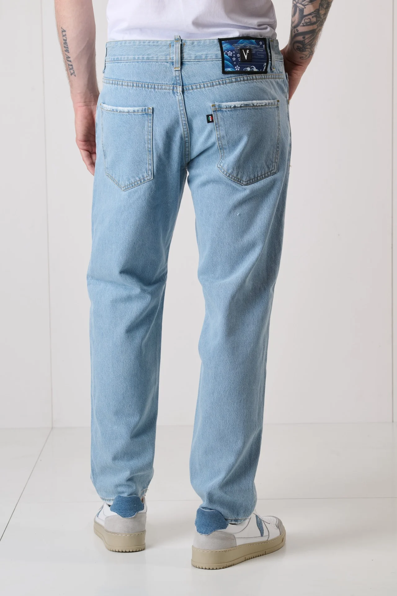 DETROIT - Jeans Loose Fit - Azzurro con salpa in tessuto V2 - immagine 5