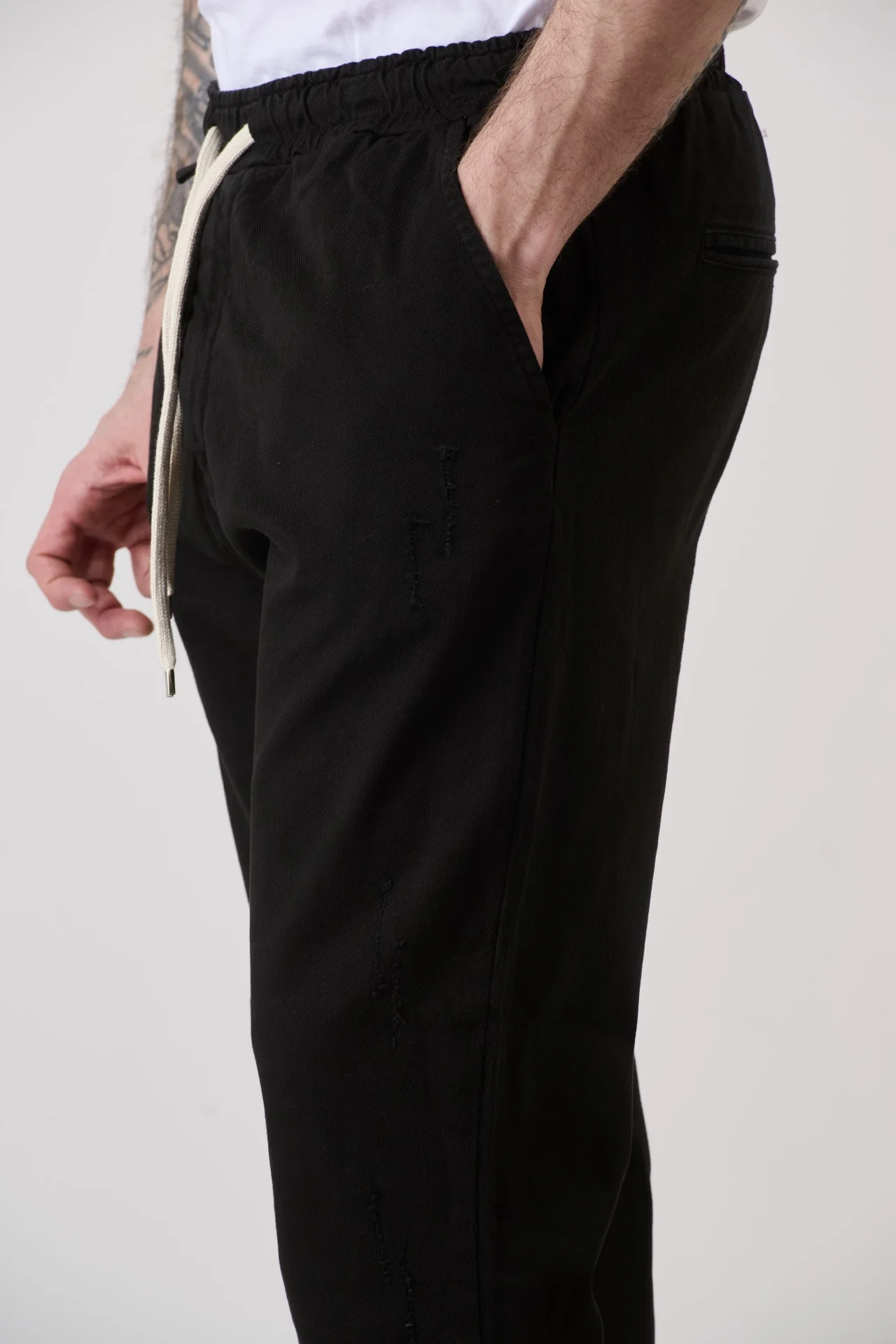 ALICANTE - Pantalone Rocciatore tinto capo Nero con elastico - immagine 4