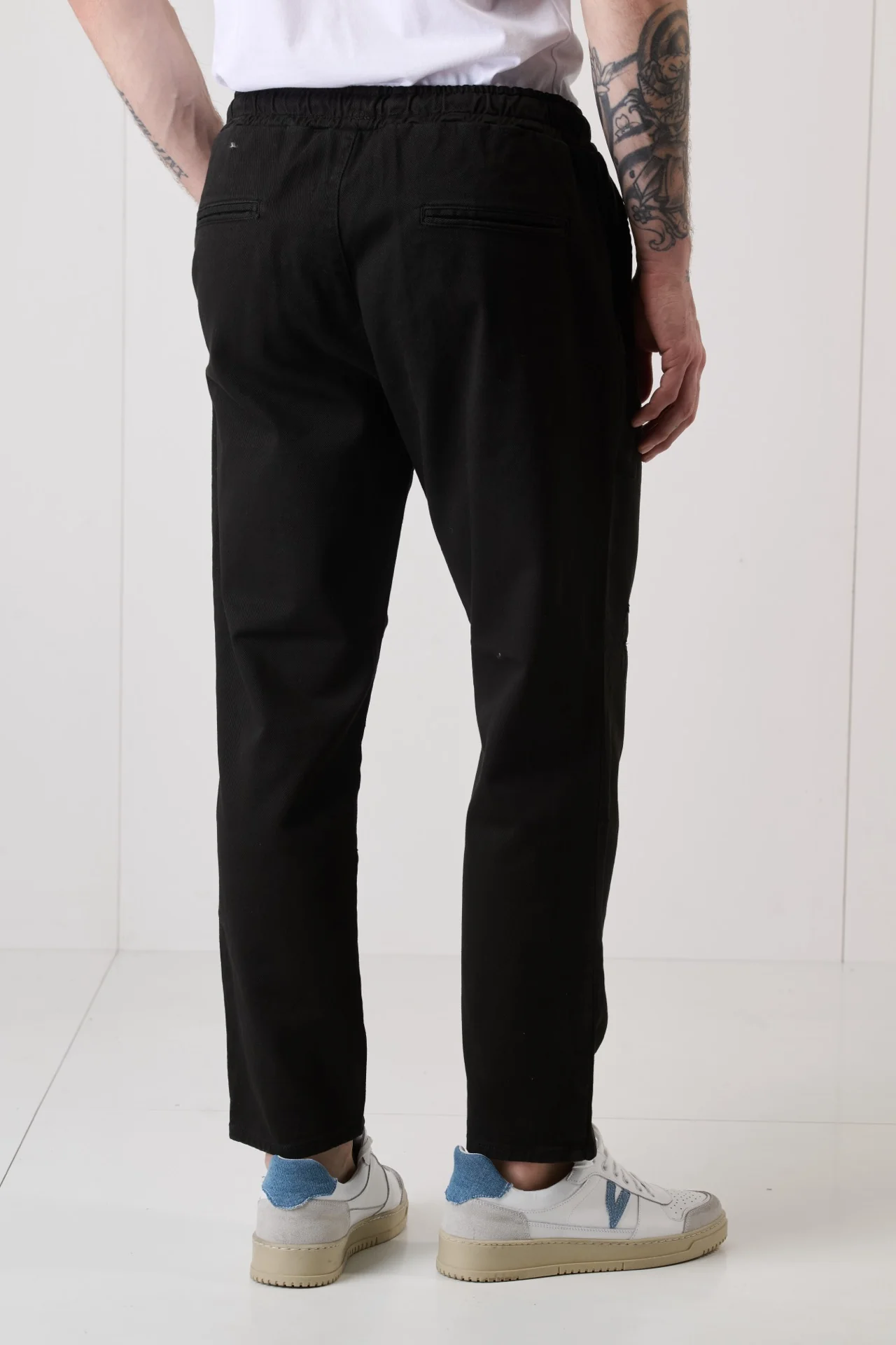 ALICANTE - Pantalone Rocciatore tinto capo Nero con elastico - immagine 5