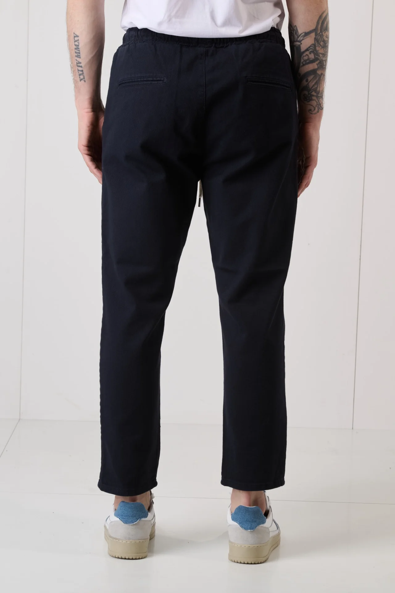 ALICANTE - Pantalone Rocciatore tinto capo Blu con elastico - immagine 4