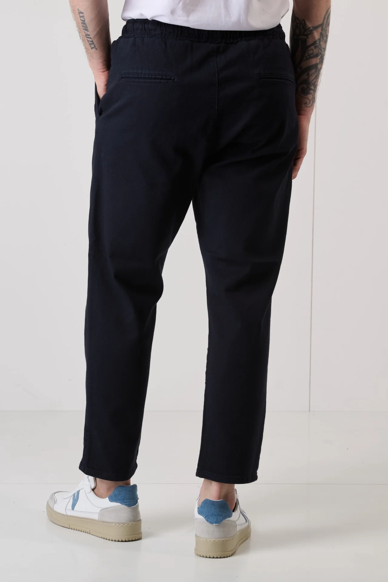 ALICANTE - Pantalone Rocciatore tinto capo Blu con elastico - immagine 5