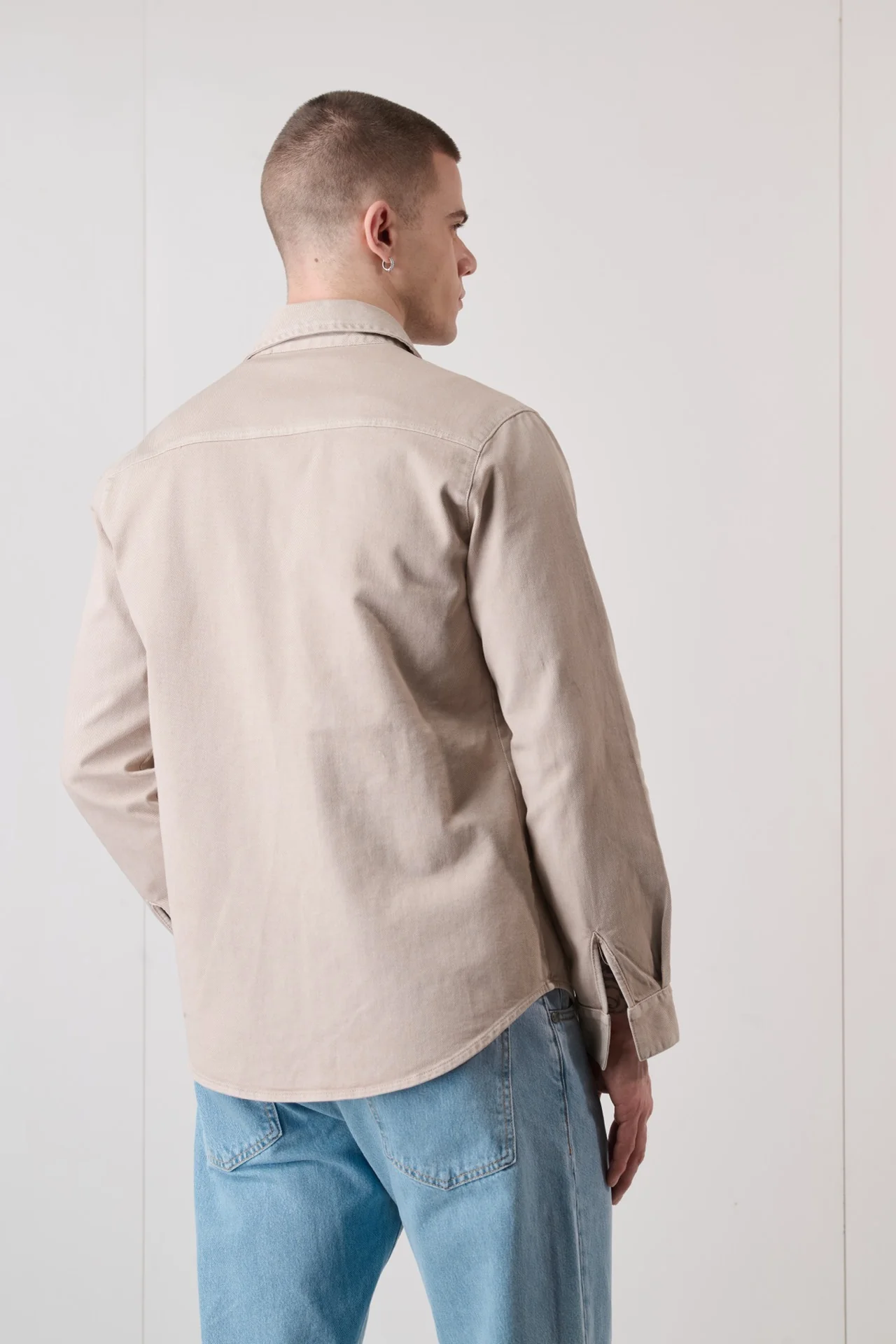 Sahariana Old Sabbia con ricami colorati interni in tessuto V2 - immagine 7