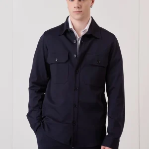 Sahariana Sartoriale Blu con interni in tessuto V2