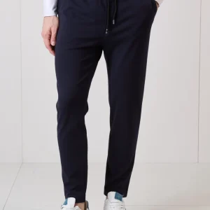 Pantalone Sartoriale Blu con elastico in vita e interni in tessuto V2