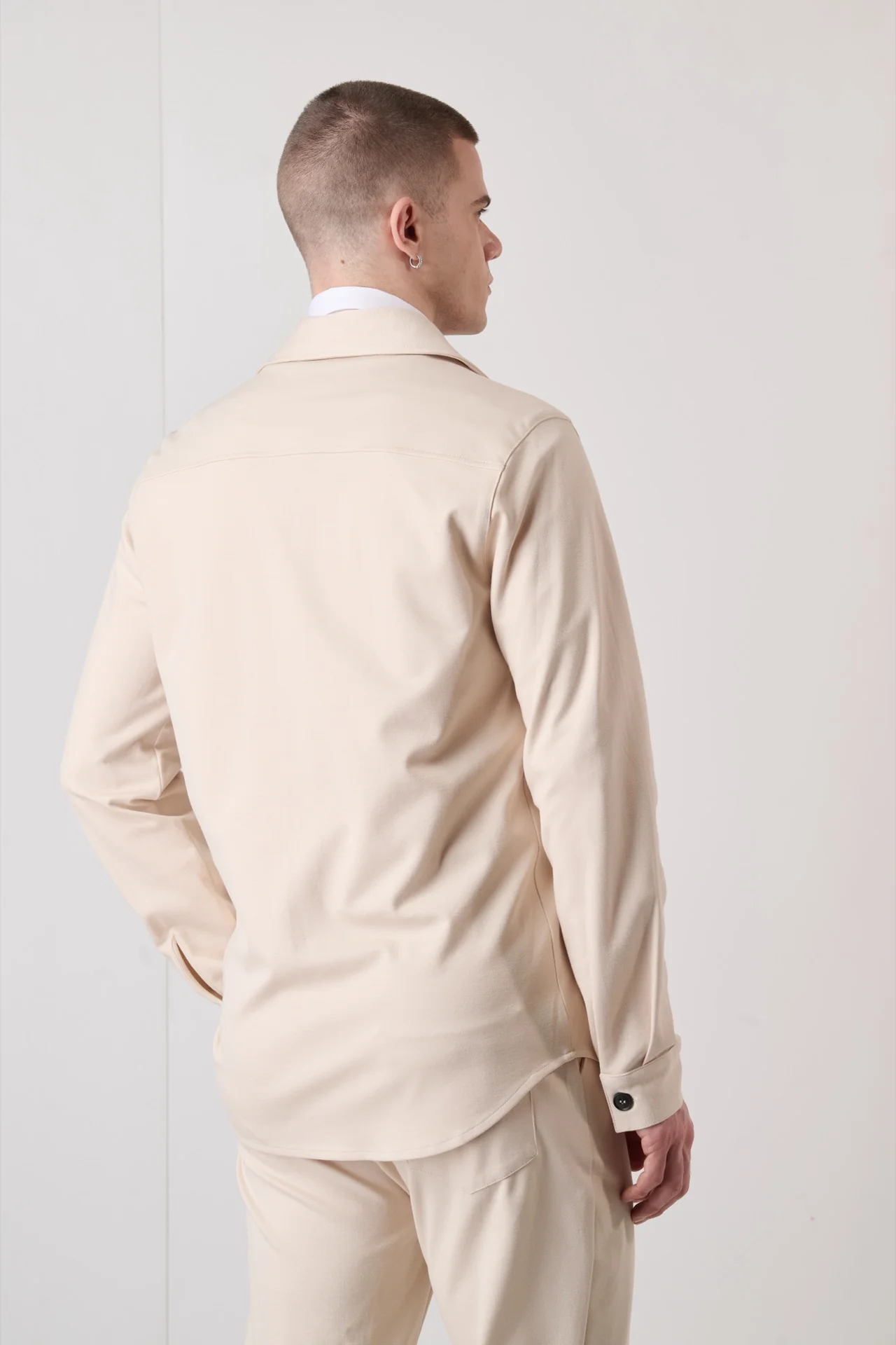 Sahariana Sartoriale Sabbia con interni in tessuto V2 - immagine 6