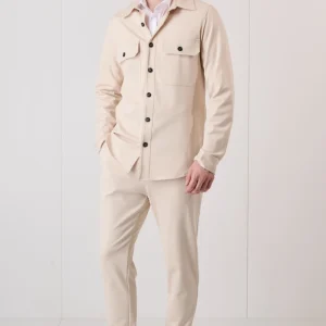 Sahariana Sartoriale Sabbia con interni in tessuto V2