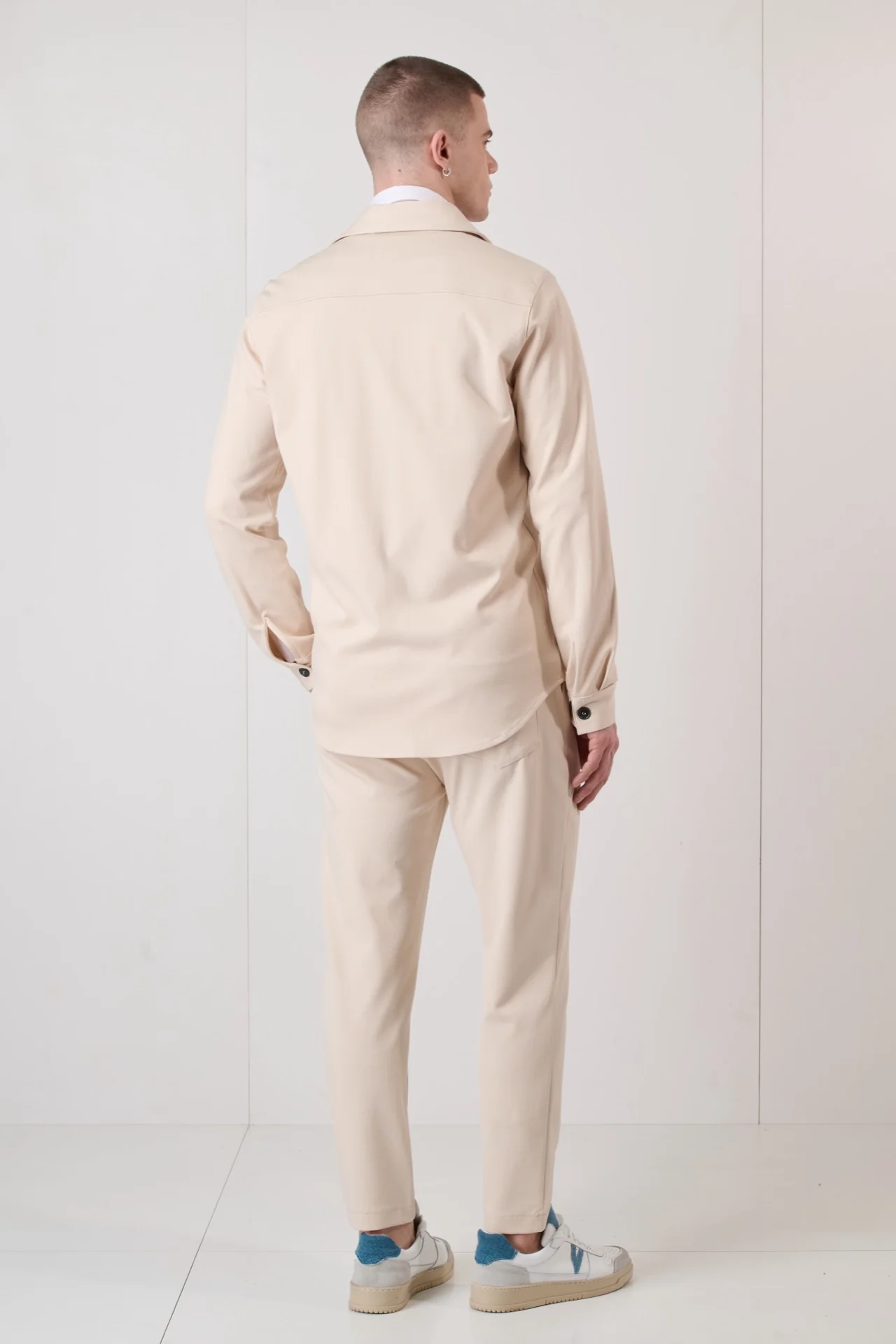 Sahariana Sartoriale Sabbia con interni in tessuto V2 - immagine 8