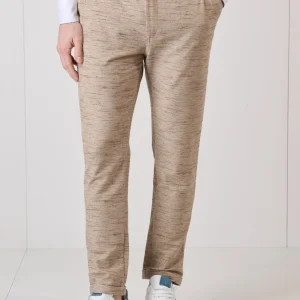 Pantalone Sartoriale Fiammato Sabbia con bottone e interni in tessuto V2