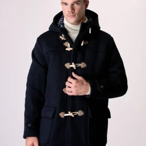 Montgomery punto riso Blu con fodera interna in Tessuto V2