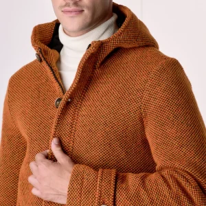 Parka punto riso Multicolor Arancio Accoppiato