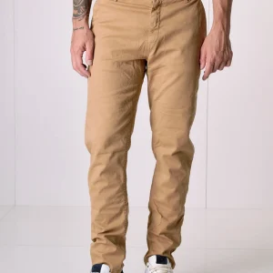ROMA - Chino in cotone armaturato Biscotto con Salpa in tessuto V2