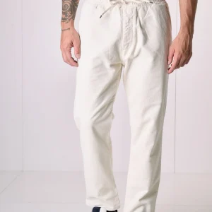 ALICANTE VELLUTO - Pantalone rocciatore in velluto Panna