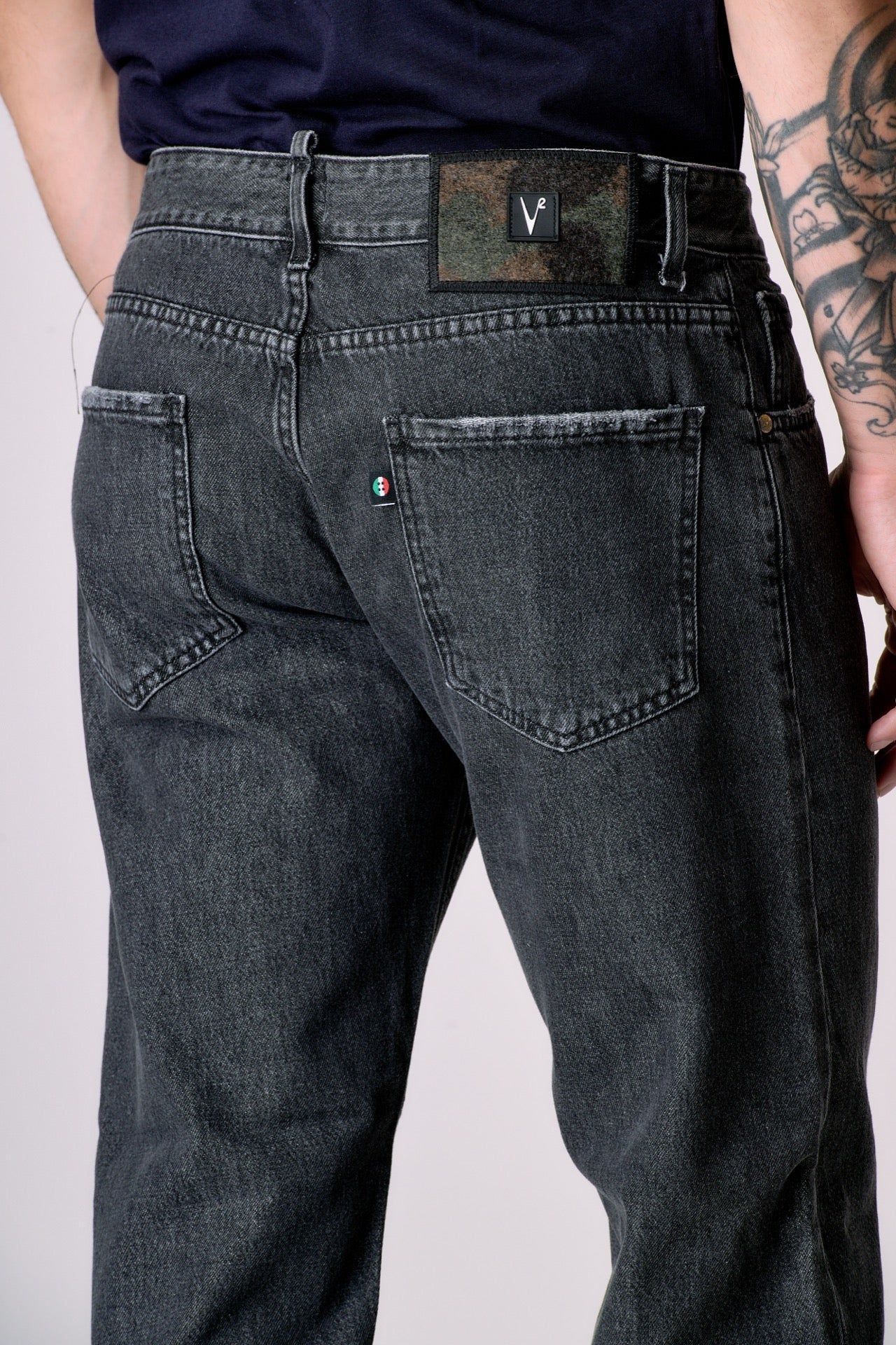 DETROIT - Jeans Loose Fit - Antracite con salpa in tessuto V2 - immagine 5