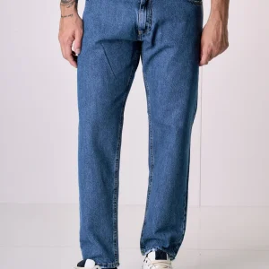 DETROIT - Jeans Loose Fit - Azzurro con salpa in tessuto V2