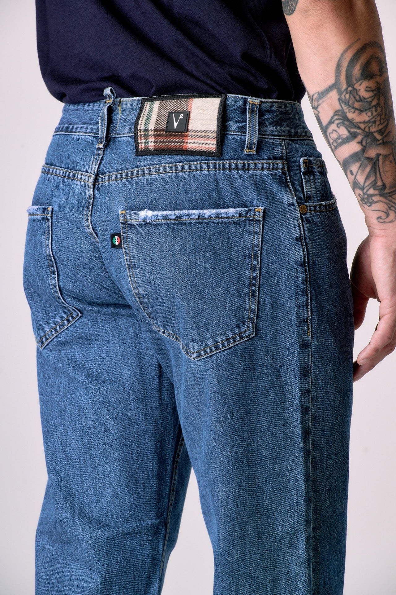 DETROIT - Jeans Loose Fit - Azzurro con salpa in tessuto V2 - immagine 7