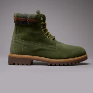 DAKOTA - Stivaletto Scamosciato Verde Militare
