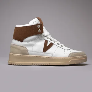 COLLEGE HIGH - Sneakers Alte con retro e inserto Moro