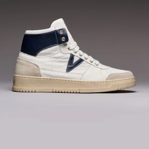 COLLEGE HIGH - Sneakers Alte con retro e inserto Blu