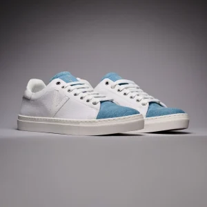 NUVOLA - Sneakers in tela Bianca con linguetta in Tessuto V2