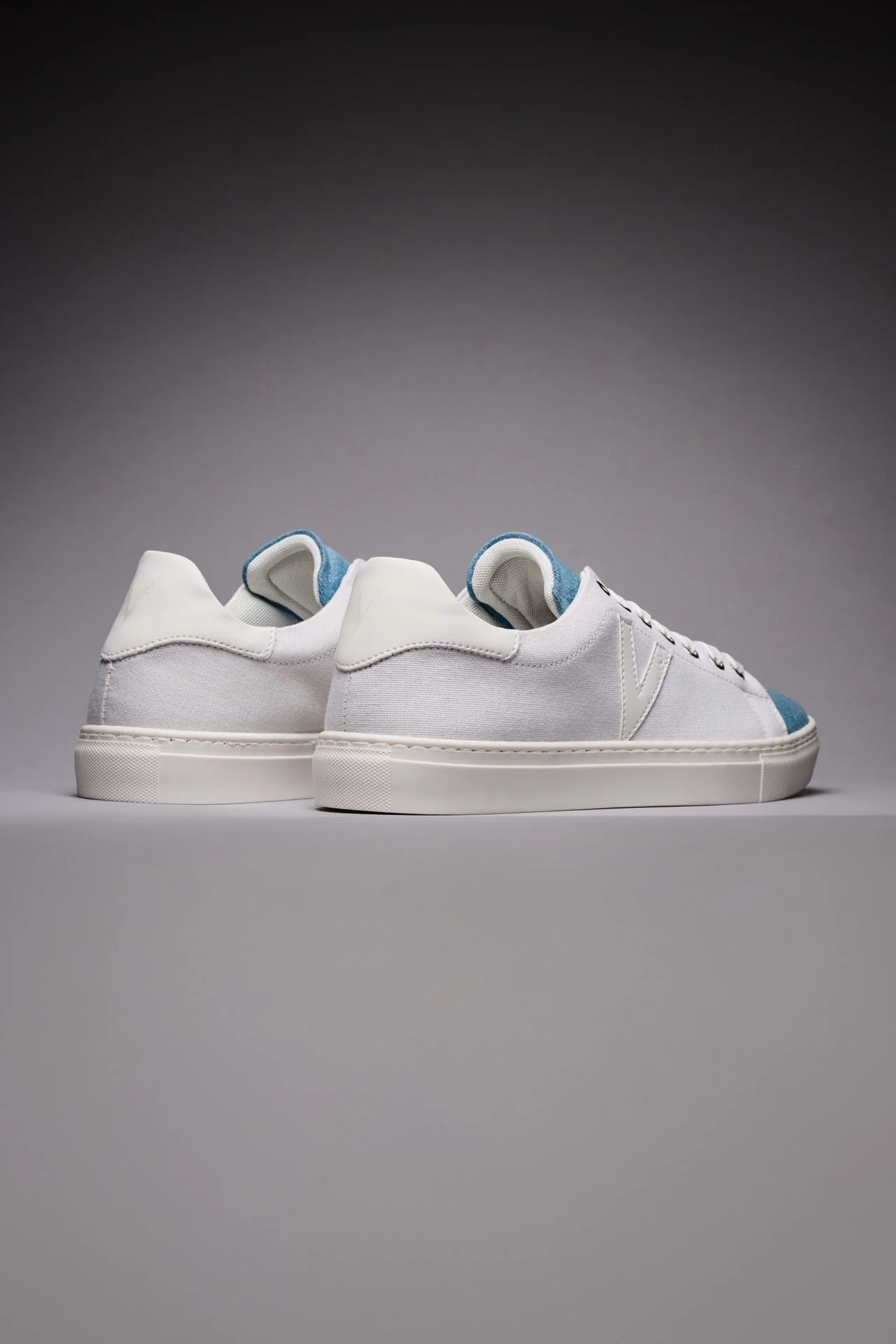 NUVOLA - Sneakers in tela Bianca con linguetta in Tessuto V2 - immagine 4