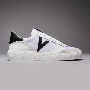 ATENA - Sneakers a suola bassa Bianca con inserti gommati Neri