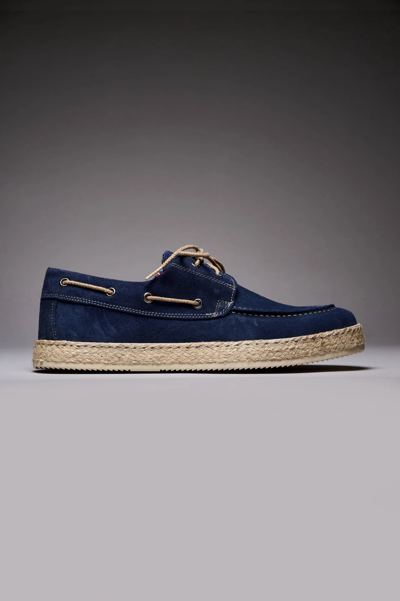 MARRAKECH - Mocassino Blu con suola rivestita in corda - immagine 2