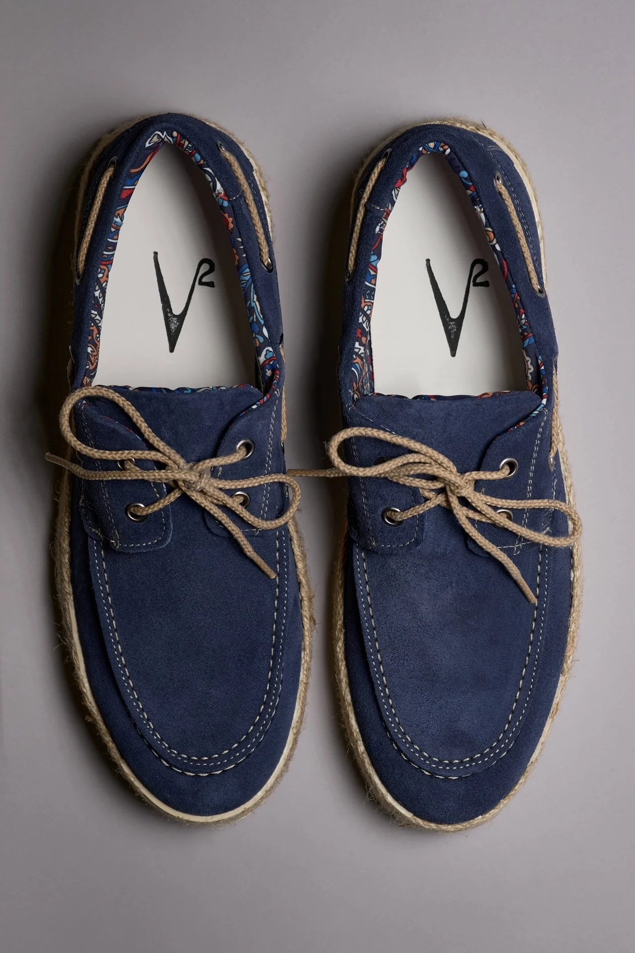 MARRAKECH - Mocassino Blu con suola rivestita in corda - immagine 6