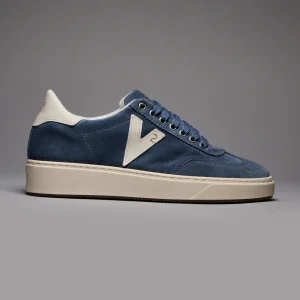 SUÈDE - Sneakers in pelle scamosciata Jeans con inserti e retro Bianco