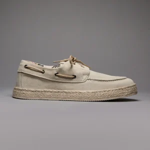 MARRAKECH - Mocassino Sabbia con suola rivestita in corda