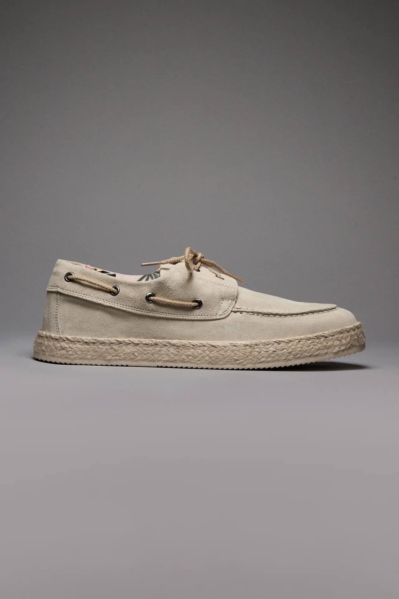 MARRAKECH - Mocassino Sabbia con suola rivestita in corda
