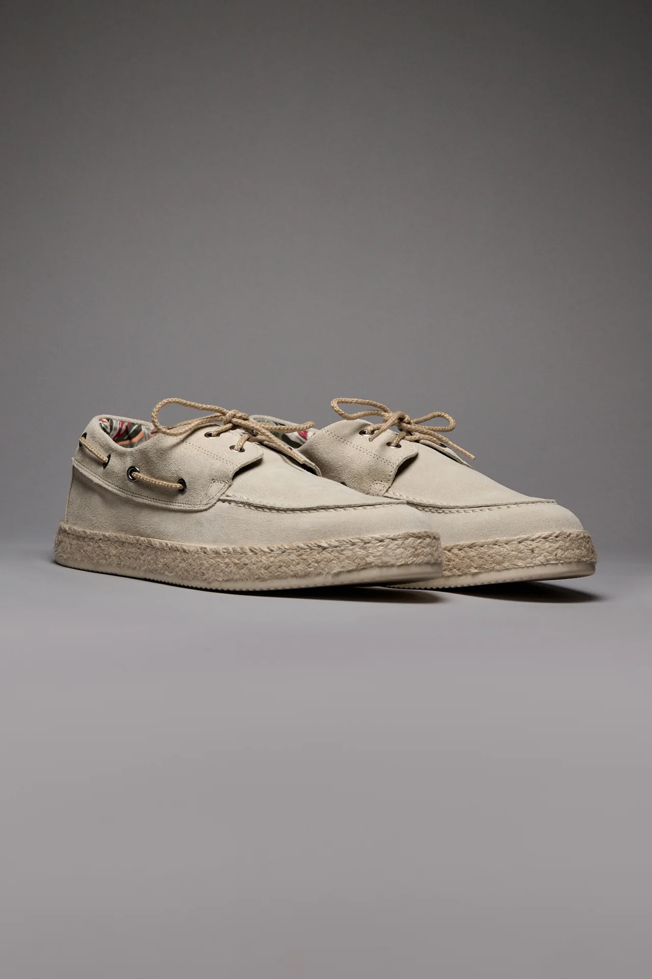 MARRAKECH - Mocassino Sabbia con suola rivestita in corda - immagine 3