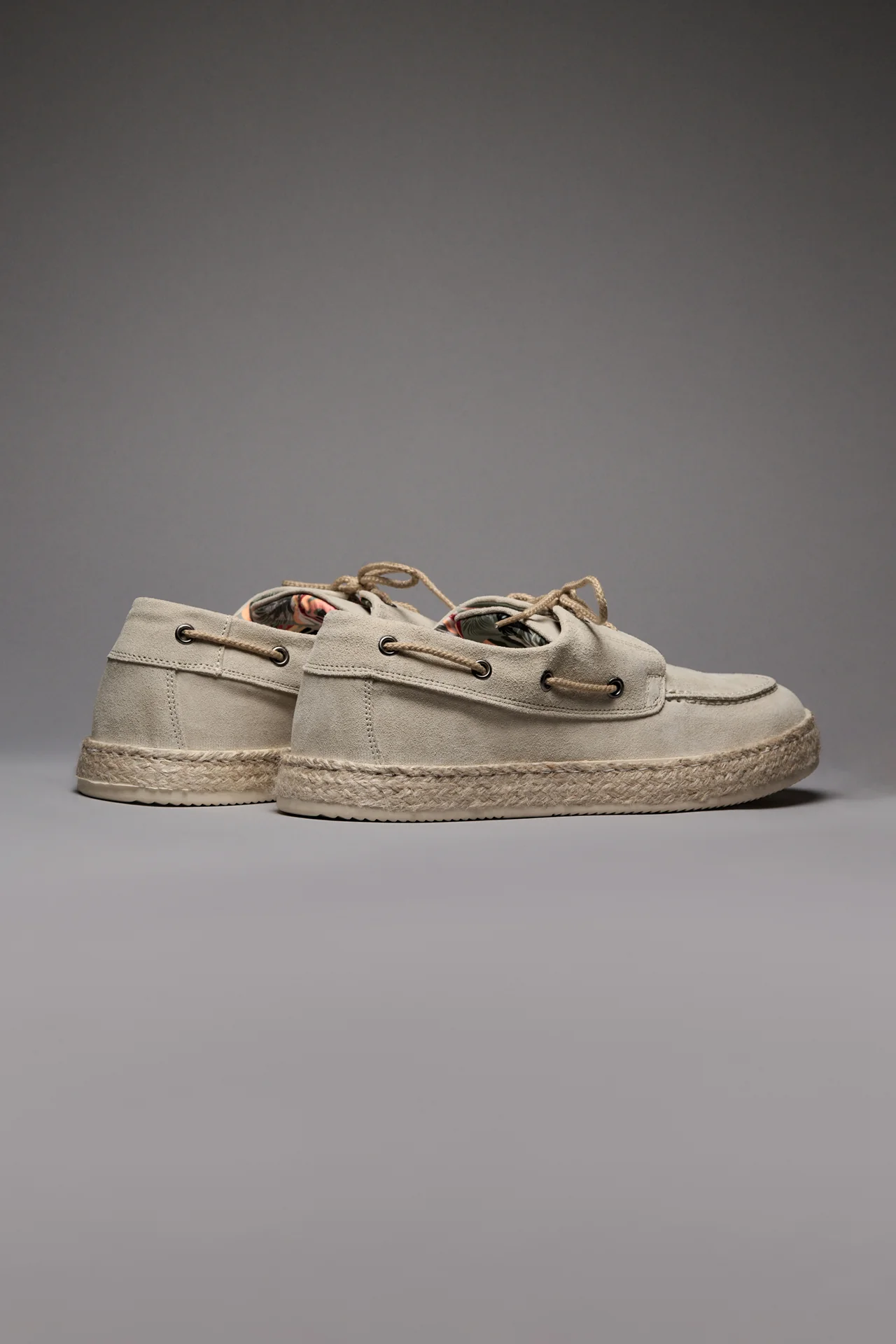 MARRAKECH - Mocassino Sabbia con suola rivestita in corda - immagine 4