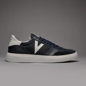 ATENA - Sneakers a suola bassa Blu con inserti gommati Bianchi