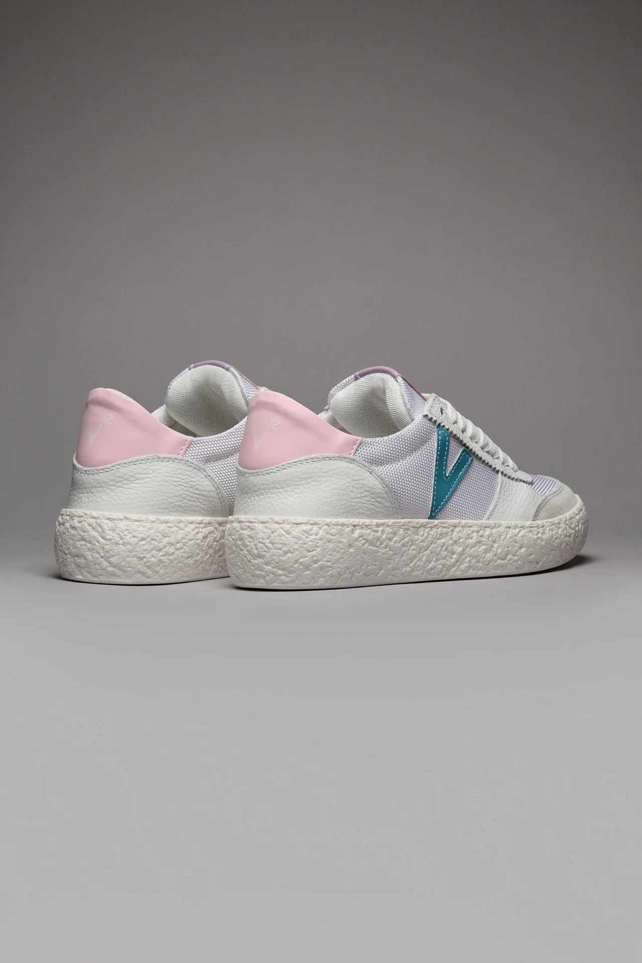 ATENA MULTICOLOR - Sneakers a suola bassa Bianca con inserti gommati Multicolor Pastello - immagine 5