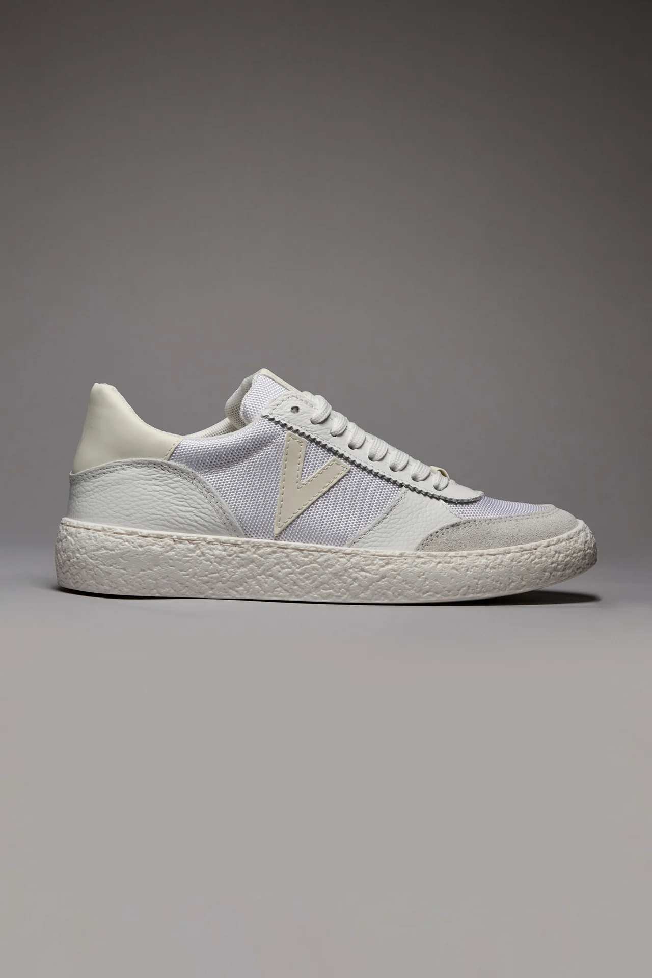 ATENA - Sneakers a suola bassa Bianca con inserti gommati Bianchi - immagine 2