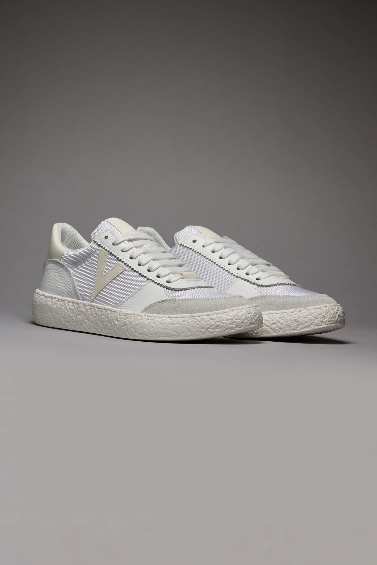 ATENA - Sneakers a suola bassa Bianca con inserti gommati Bianchi - immagine 3