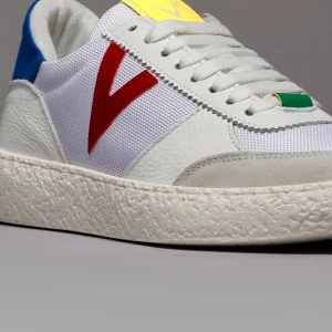 ATENA MULTICOLOR - Sneakers a suola bassa Bianca con inserti gommati Multicolor