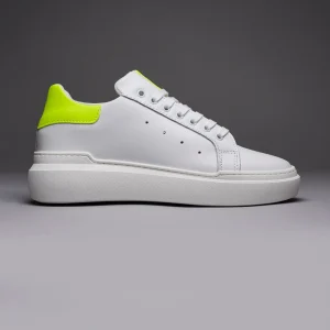 VEGA - Sneakers a suola alta retro Giallo Fluo