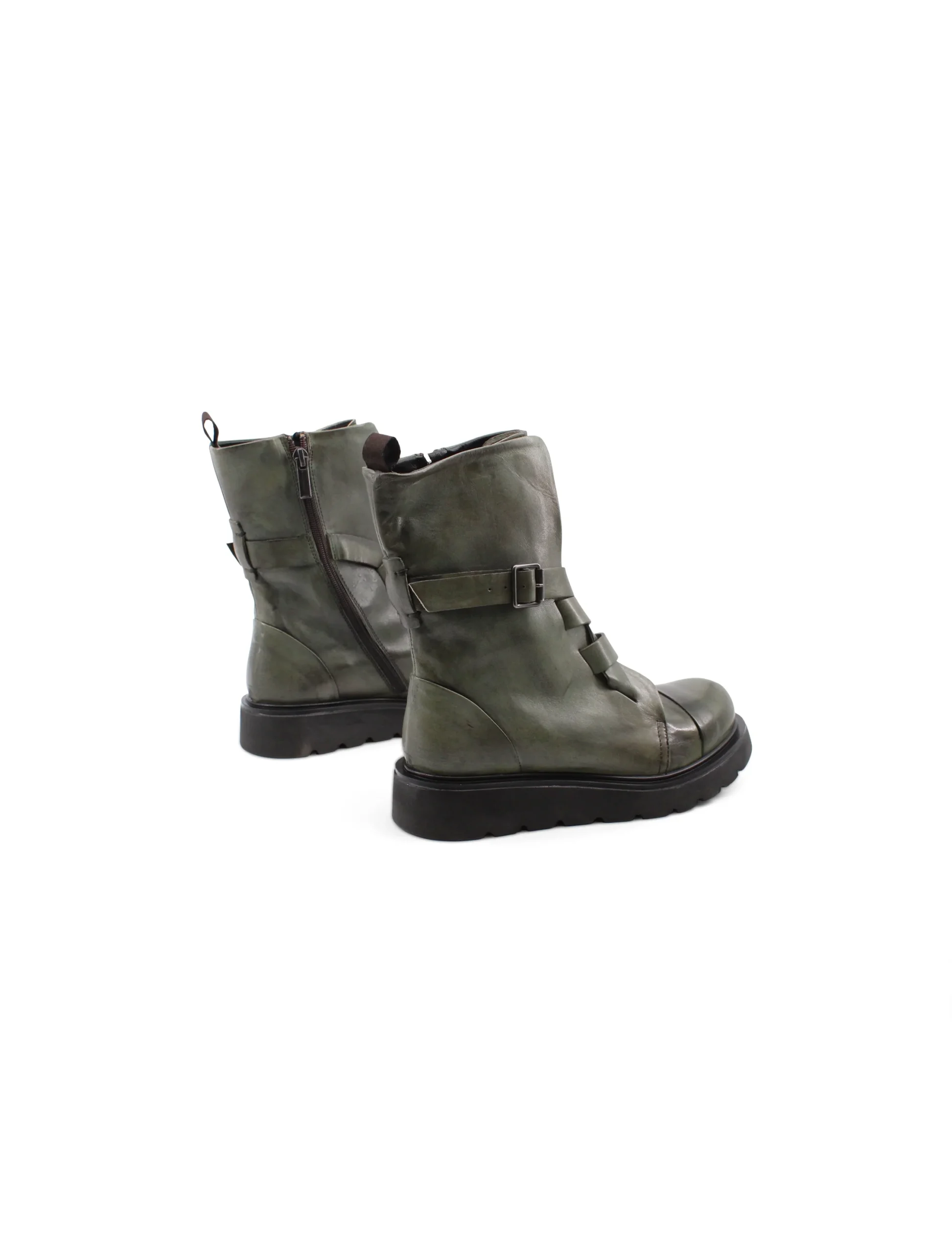 Biker boot in vera pelle da donna - immagine 5