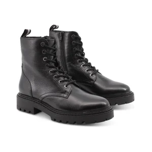 Anfibio in vera pelle con zip da donna