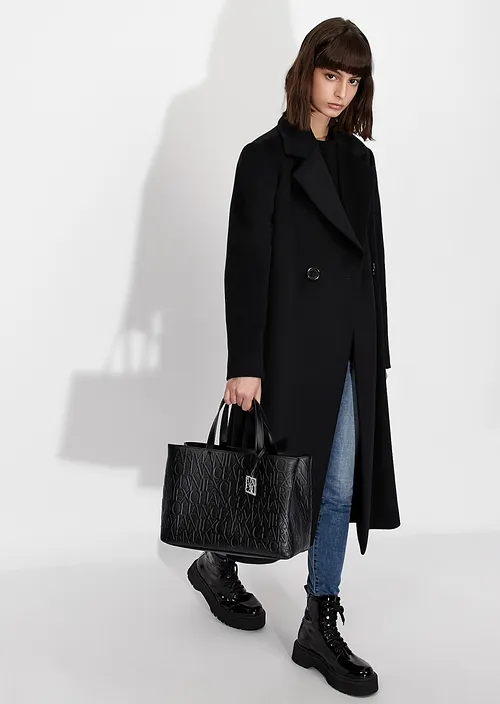 Armani Exchange Shopper media con manici e tracolla - immagine 7