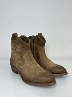 Metisse Camperos bassi donna tortora in pelle scamosciata - immagine 7