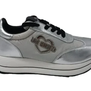 Sneakers Love Moschino Donna Argento