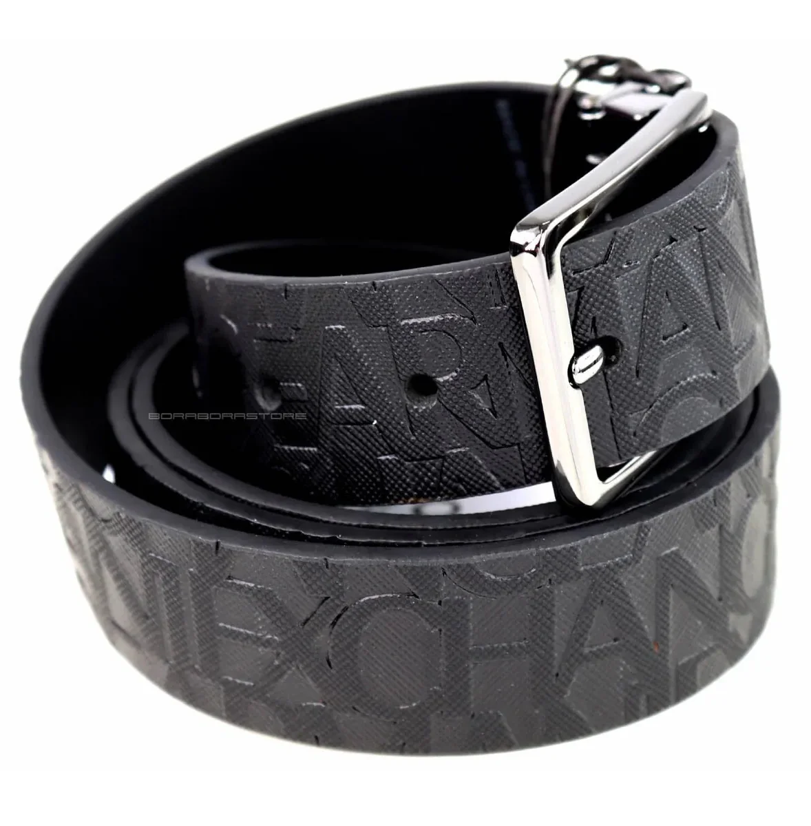 Armani Exchange Cintura nera logata - immagine 2