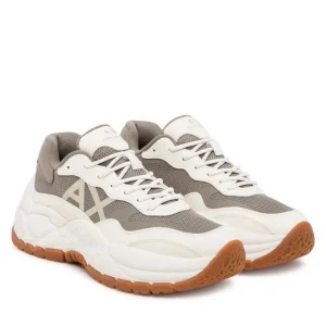Armani Exchange Sneakers donna chunky verdi e bianche