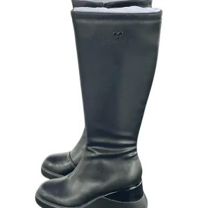 Braccialini stivali alti neri con tacco