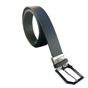 Armani Exchange  Cintura reversibile in pelle verde e blu