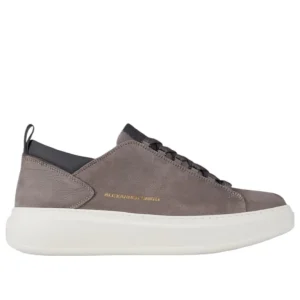 Alexander Smith Wembley sneakers uomo in nabuk bottalato grigio